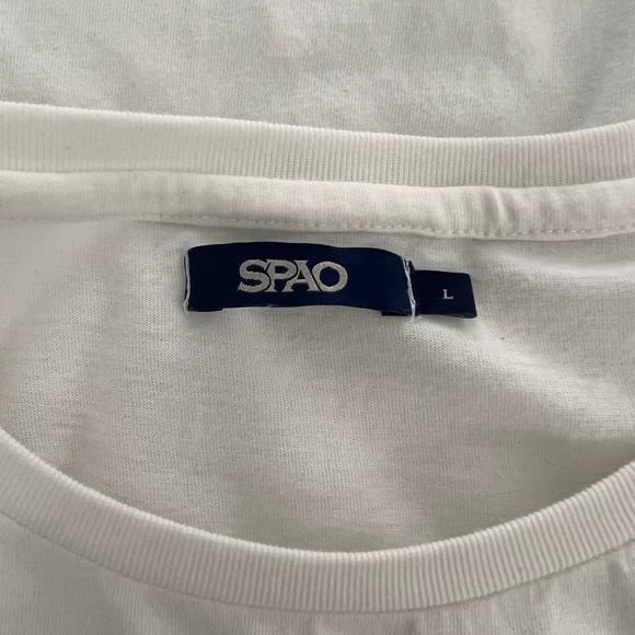 Spao White T-Shirt Top Size L Large Crayon Shinchan A Super Mischievous Boy - Picture 5 of 8